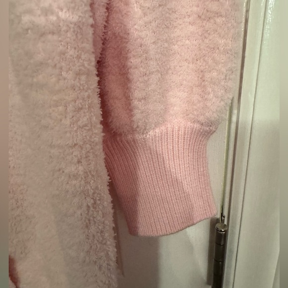 Misscosy Soft fluffy/fuzzy Pink  oversized open cardigan, size 6 - Picture 6 of 9